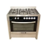 Scanfrost SFC9502SS - 90X60 CMS 5 Gas Burners (1 WOK + 4 MORMAL) -Fully Stainless Steel Flash Board , Lamp and Gas Oven