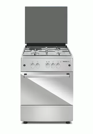 MAXI Gas Cooker 60 * 60 TR (3 Gas Burners +1 Electrical ) INOXIGL