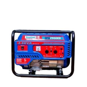 scanfrost 25kva generator blue colour black iron handles to aid easy movements single phase 100 copper coi
