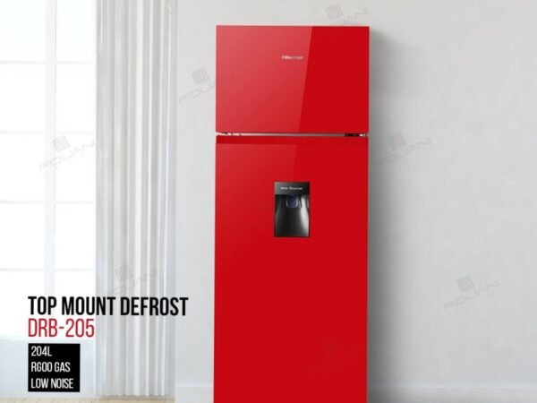 HISENSE REFRIGERATOR REF 205DRB (RED COLOUR) WITH WATER DISPENSER R600 GAS