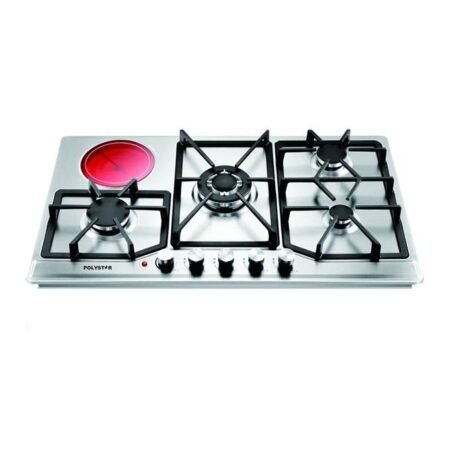 Polystar 4 Burner Gas Cooker+1 Hot Plate Gas Hob PV NY4G1 is a high quality table gas cooker that can help you get your food ready in few minutes It also
