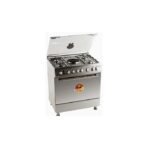 Polystar Gas Cooker 4 Gas + 1 Hot Plate Stainless PVFS-80G1