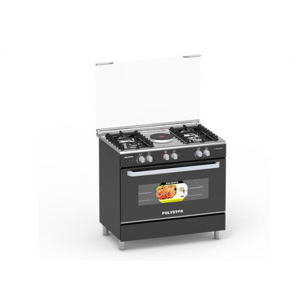 Polystar 4 Gas burner + 1 Hotplate with Auto - Ignition - PVND-BL950G1