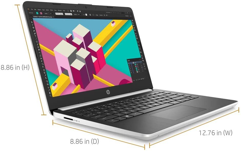 HP Pavilion 14-ce3006TU (8QG90PA) Core i5 10th Gen Windows 10 Laptop (8 GB, 512 GB SSD, 35.56 cm, Mineral silver)