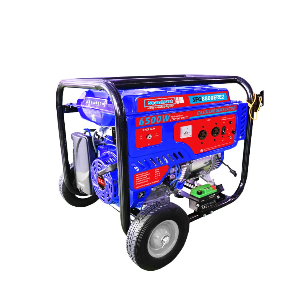 Scanfrost Gasoline Generator 6KW/7.5KVA - SFG8800ERE2 with Remote