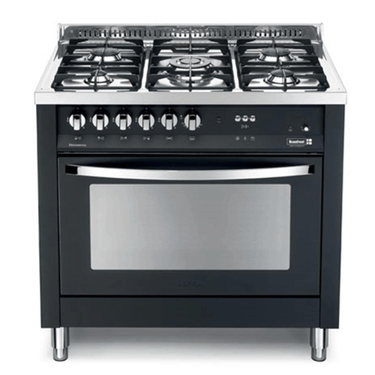 Scanfrost PNG96G2G - 90X60 CMS PEARL BLACK 5 BURNERS SEMI PROFESSIONAL COOKER