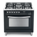 Scanfrost PNG96G2G   90X60 CMS PEARL BLACK 5 BURNERS SEMI PROFESSIONAL COOKER