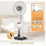Scanfrost 16 Inches Rechargeable Mist Fan With Remote SFRF161K