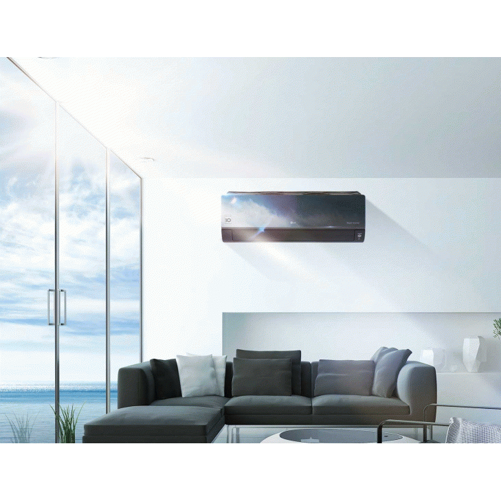 LG ArtCool Air Conditioner 1.5HP - Black Mirror