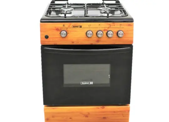 SCANFROST CK6402 NG - 60X60 CM ,WOOD FINISH , 4 GAS BURNERS & GAS OVEN+GRILL