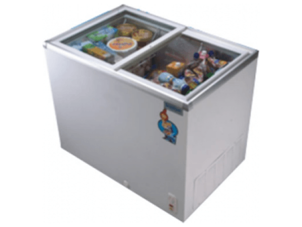 SCANFROST GLASS TOP DISPLAY FREEZER - SFCH400