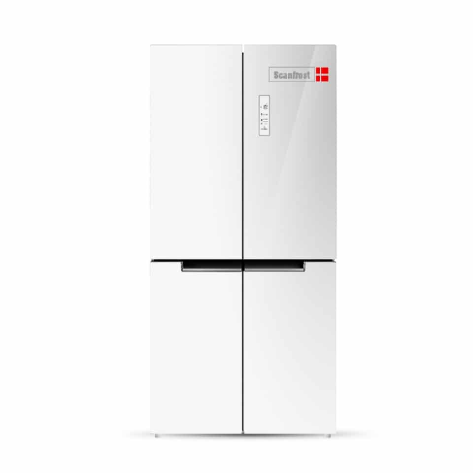 SCANFROST SFSBS450S SBS Refrigerators 436L Frost Free St Steel Look Door Recessed Handle