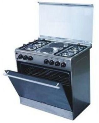 SCANFROST 4 GAS BURNERS + 2 HOT PLATE WITH GAS OVEN T851X - 80 X 50 CM