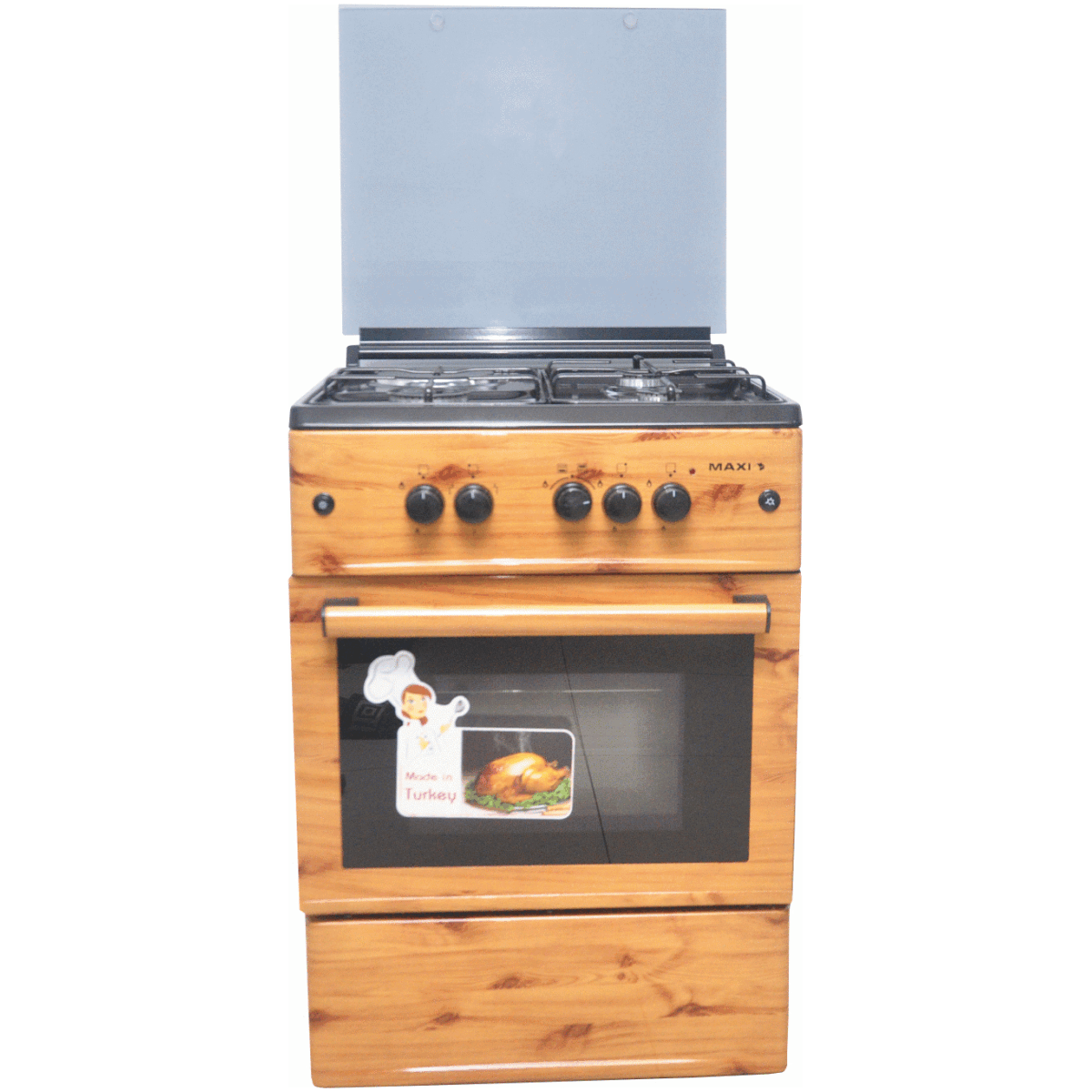MAXI GAS COOKER 60603+1 WOOD