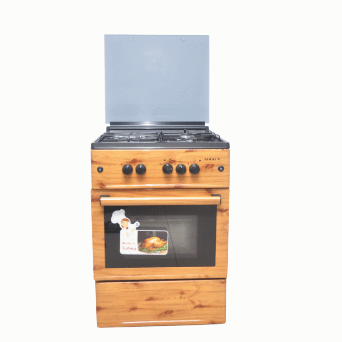 MAXI GAS COOKER 60603+1 WOOD