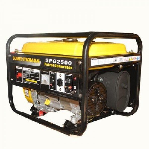 Sumec firman spg2500 gasoline generator 100 copper coil single phase manual start generator yellow tank black frame