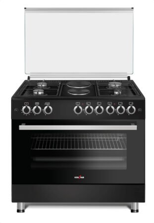 KENSTAR 6 Burner GAS COOKER 4B+2E GC KS 6090 4G2EB black