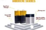 Dimension: 139mm x68mm x28mm Weight: 416g Capacity: 20000m Ah Rated Power:74W h Input: 5V=2.1A(Max), Output:5V=2.1A Firman mirror series power bank M20