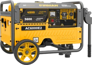 AC Output   250V 30A 4500W max  3600W rated DC Output   NONE Phase No   Single Phase 4 stroke single cylinder OHV air cooled Alternator   Brushself exciting synchronous2 pole100 Copper Enamelled Wire Silicon Steel Strip Starting System   RecoilElectric