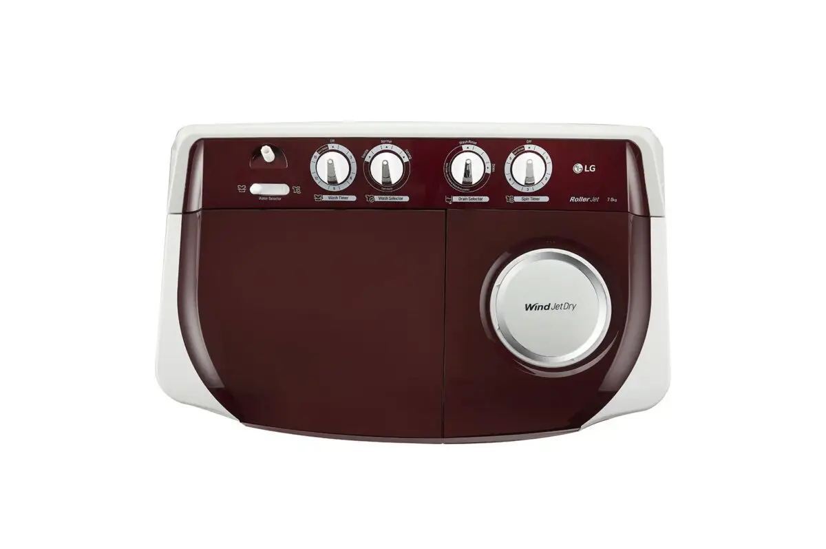 LG TWIN TUB 8KG TOP VIEW