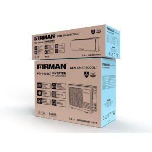 Your trusted Firman Inverter Air conditioner with model number FDI 10GSC is a 11HP low voltage inverter AC that comes with an installation kit See technical specifications below Power Single Phase AC Rated Voltage 220 240V Rated Frequency 50Hz Energy Saving Over 70 Cooling Capacity BTUh 93802250 1000