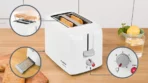 Bosch Compact White Toaster TAT3A011