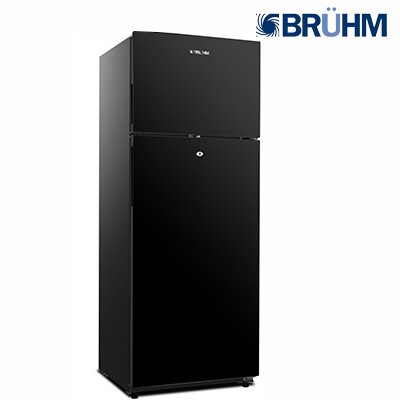 Bruhm 418L Black Mirror Double-Door Ref BFD-450EN