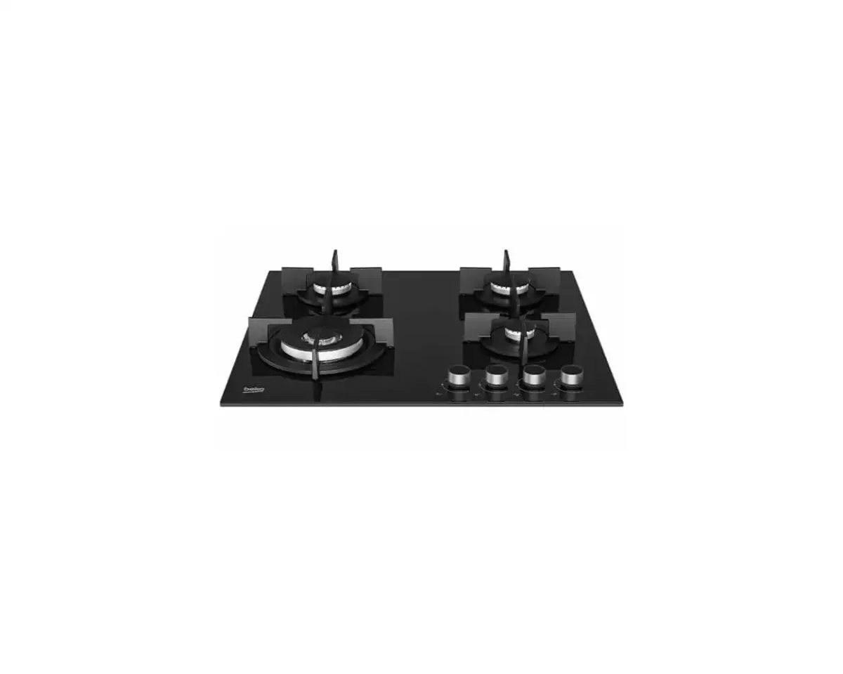 bekoinbuilthob60cm | Mitos Shoppers Beko 60cm Built in Hob 3Gas+1 HCLW64222S Black