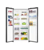 HRF540wbs INSIDE VIEW | Mitos Shoppers Haier Thermocool 540L Side by Side REF HRF 540WBS BLACK