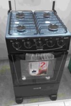 Scanfrost 4 Burner Gas Cooker Black CK5400NG