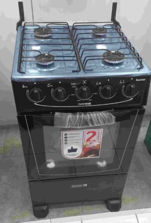 Scanfrost 4 Burner Gas Cooker Black CK5400NG