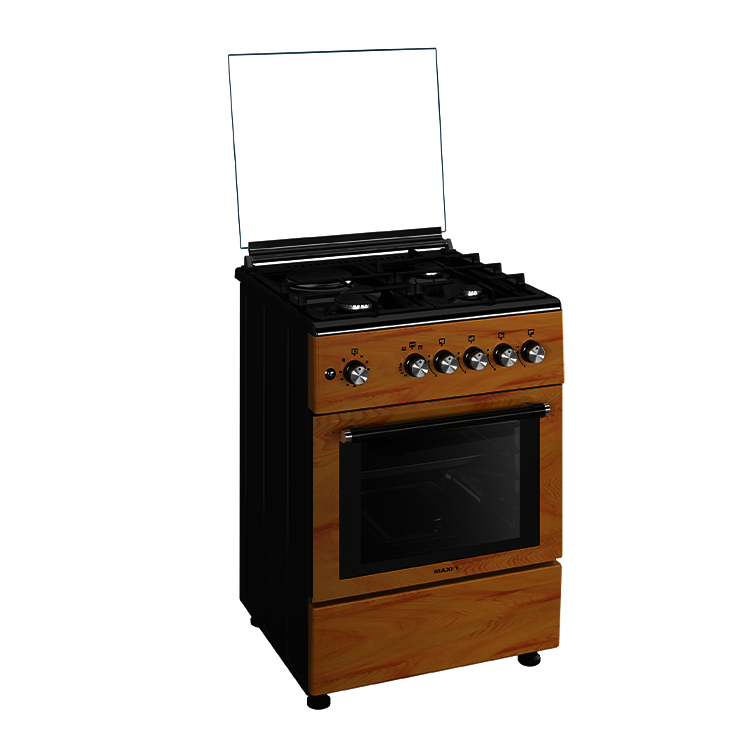 Maxi 6060 3+1 Burner Gas Cooker IGL Wood