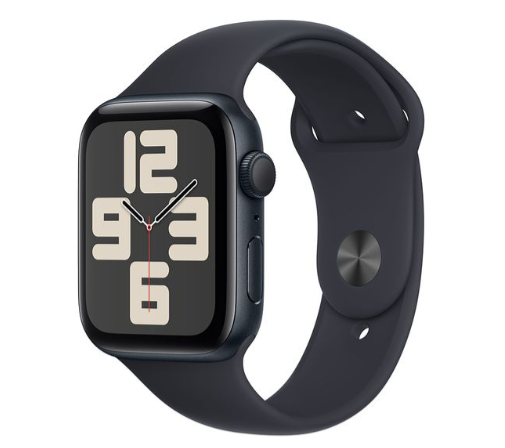 Apple Watch SE GPS 44mm Midnight Aluminium Case with Midnight Sport Band ML