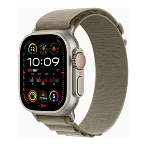 Apple Watch Ultra 2 GPS + Cellular 49mm Titanium Case with Olive Alpine Loop Small | Mitos Shoppers Apple Watch Ultra 2 GPS + Cellular 49mm Titanium Case with Olive Alpine Loop Small