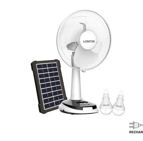 Lontor 12 Inch Solar Rechargeable Fan CTL-CF025SP-12