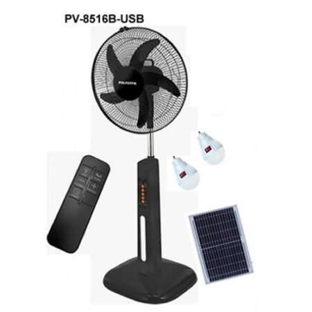 Polystar 16inch Sola Rechargeable Fan PV 8516B