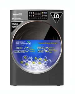 Scanfrost 11kg7kg Front Load Washing Machine SFWD117INVME