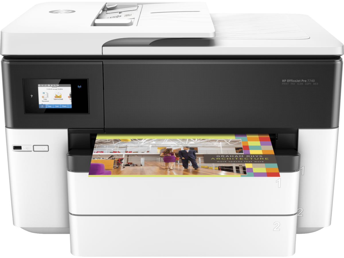 Hp Officejet Pro 7740 AIO Printer G5J38A | Mitos Shoppers Hp Officejet Pro 7740 AIO Printer G5J38A