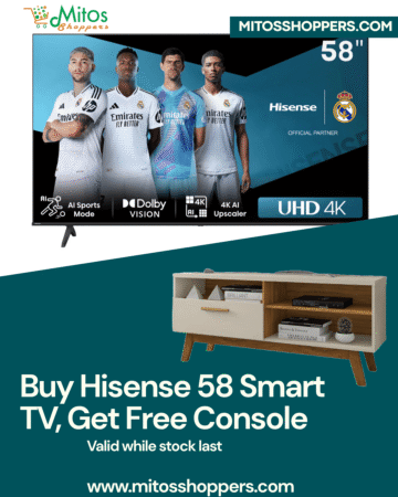 Hisense 58 inch UHD Smart TV 58A6N | Mitos Shoppers Hisense 58 inch UHD Smart TV 58A6N Promo item
