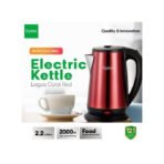 Syinix 22L Electric Kettle SKE22P1  Red 2000W Stainless Steel Fast Boil Kettle