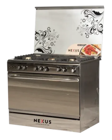Nexus 5 Gas Cooker Silver NX-9000S (5+0)
