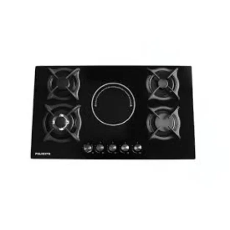 Polystar 4 Gas +1 Electric Tempered Glass Built in Gas hob  PV JYG5E1