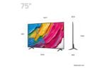 LG 75 inch QNED Smart TV QNED80 dimension