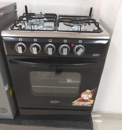 Kenstar 60x60 3 Burner + 1 Electric Hotplate Gas Cooker KS GCX6060 31S