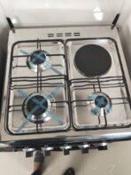 Kenstar 60x60 3 Burner + 1 Electric Hotplate Gas Cooker KS GCX6060 31S