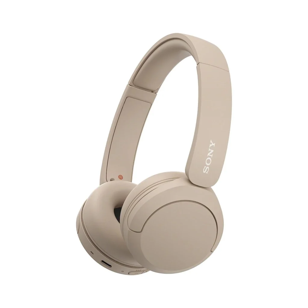 Song On Ear Wireless Bluetooth Headphone WH CH520E Beige