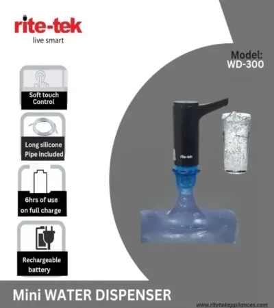 RiteTek Rechargeable Water Dispenser Pump WD300