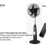 POLYSTAR 18 Inch Rechargeable Standing Fan PV 3018B USB
