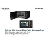 POLYSTAR 25L Inverter Digital Microwave With Grill PV 25TTINV