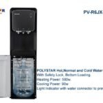 POLYSTAR 3 Taps Bottom Loading Water Dispenser PV R6JX 5BLK